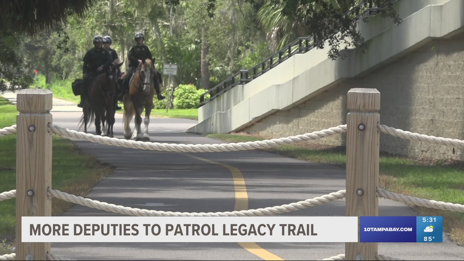 According to the Sarasota County Sheriff's Office, the additional patrol has become necessary after routinely responding to calls for service on the trail.