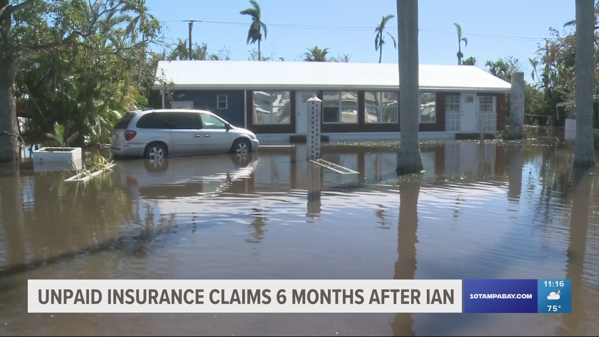 One homeowner in North Port had over $60,000 in damage per an estimate and the damage is still there because his insurance hasn't fulfilled the claim.