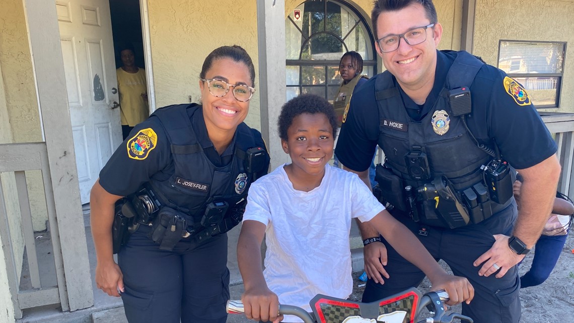 5th grader gifted new bike after his was stolen in Clearwater | wtsp.com