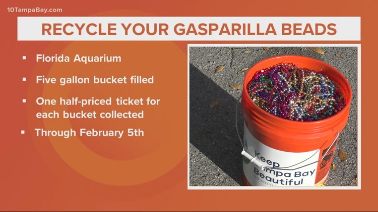 Recycle yer beads: Bring leftover Gasparilla beads to The Florida Aquarium for discounted tickets