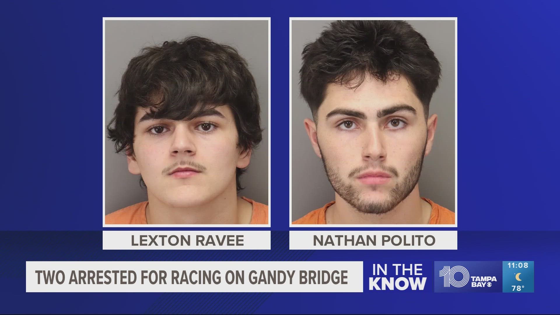 ​They were both charged with racing on a highway, according to arrest affidavits.