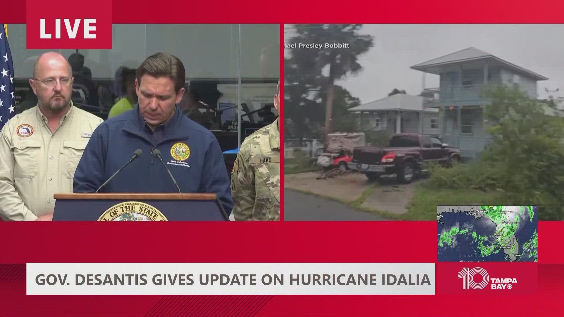 Hurricane Idalia officially made landfall Wednesday morning along Florida's Big Bend near Keaton Beach.