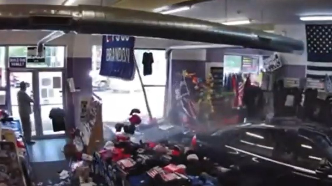 Car with anti-Trump bumper sticker crashes into Trump store - Vimarsana News
