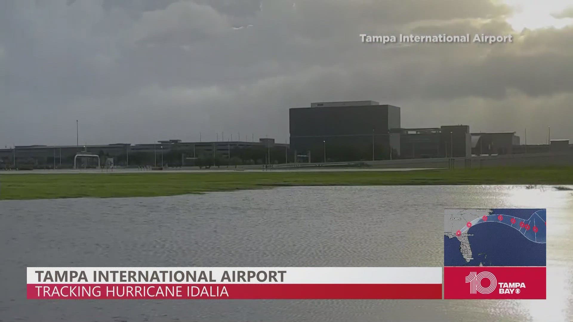 Images from Tampa International Airport show the flooding they're dealing with Wednesday morning.