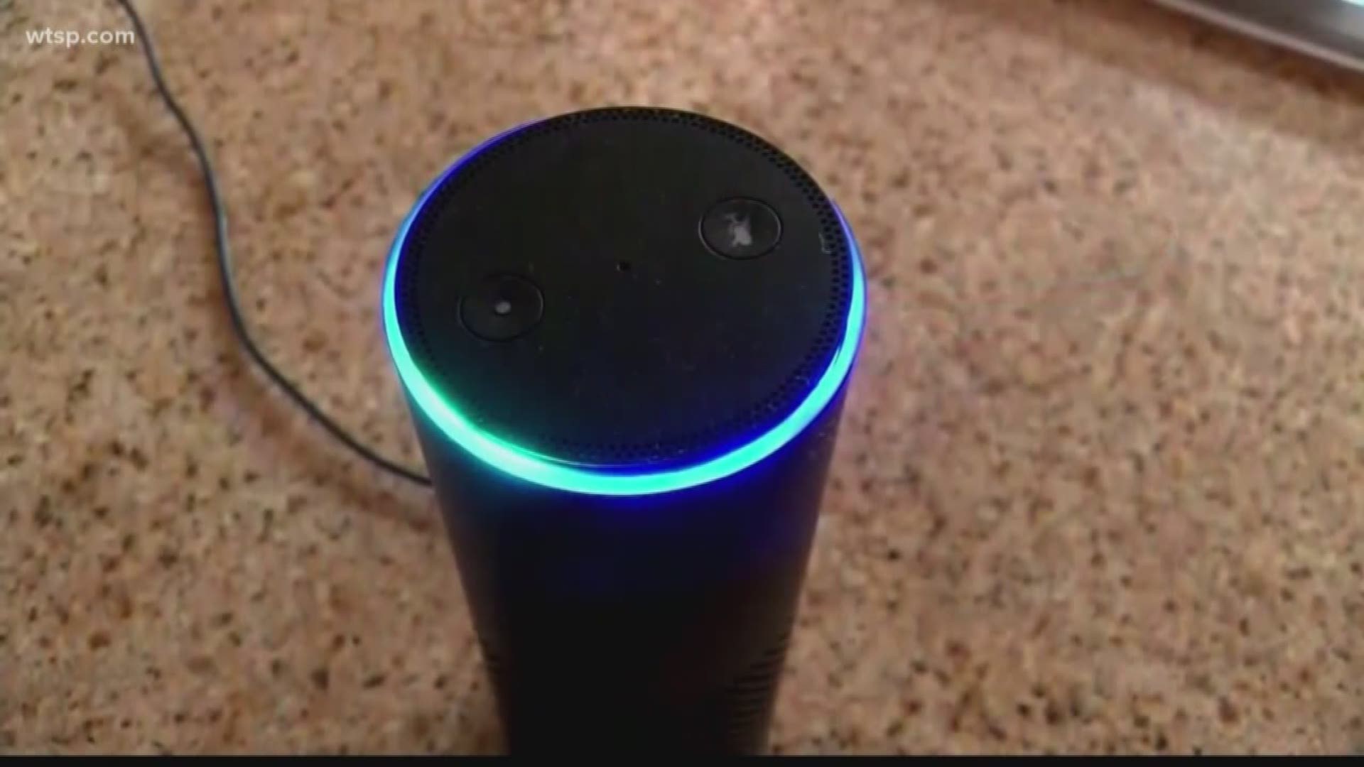 Officials say the Amazon Echo or a device similar to it was in a South Florida home where a woman was killed in July. https://bit.ly/2qeC1Uq