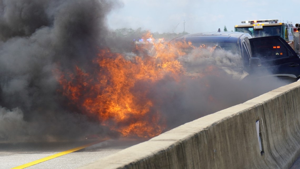 NFL Player Leonard Fournette Safe After Car Catches Fire on Highway