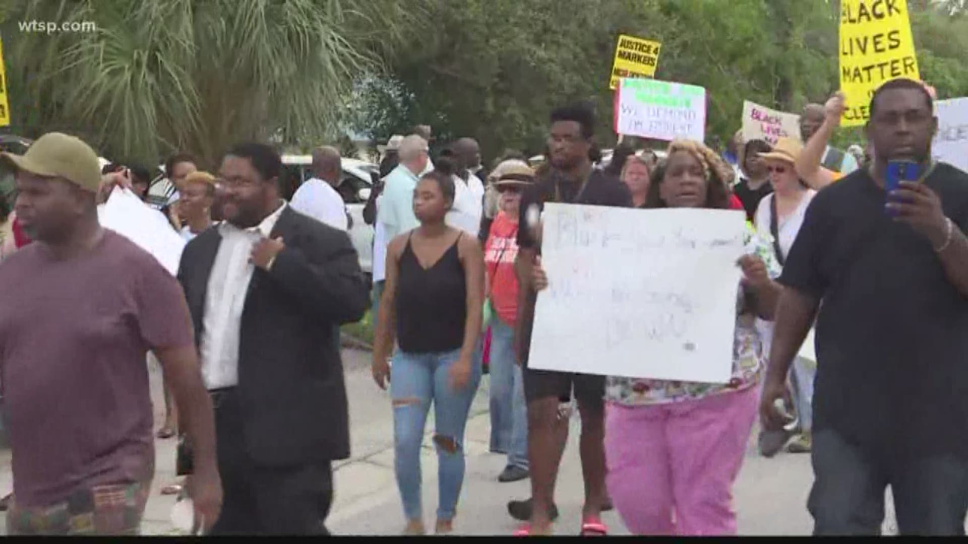Protesters called for justice in Clearwater after a man was shot and killed. The shooter was not arrested because of "Stand Your Ground Laws" 