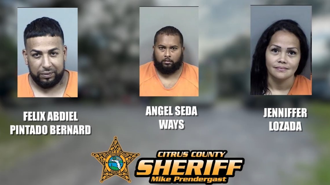 Million dollar drug seizure leads to 3 arrests in Citrus County