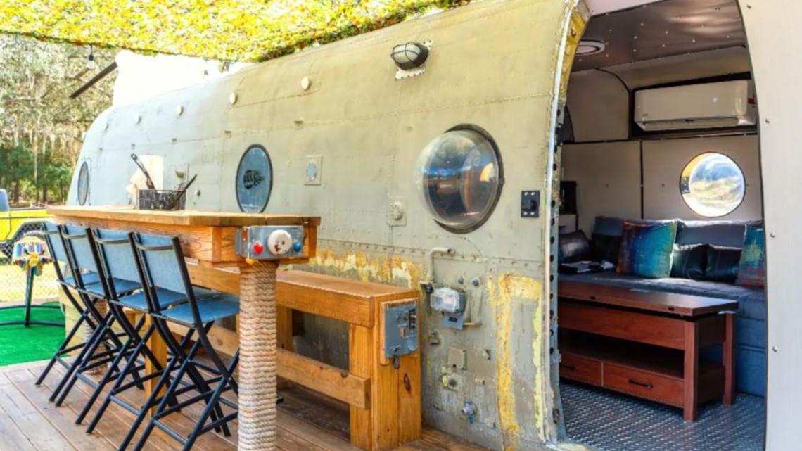 Army helicopter Airbnb open in Brooksville, Florida