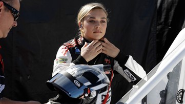 Natalie Decker races in her first Xfinity Series race at Daytona
