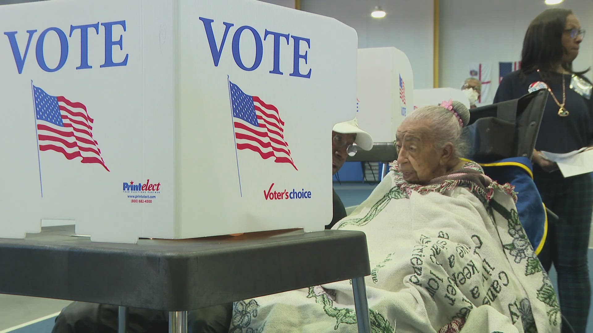 Among all those who cast their ballots early today -- one Maryland voter stood out among the rest.