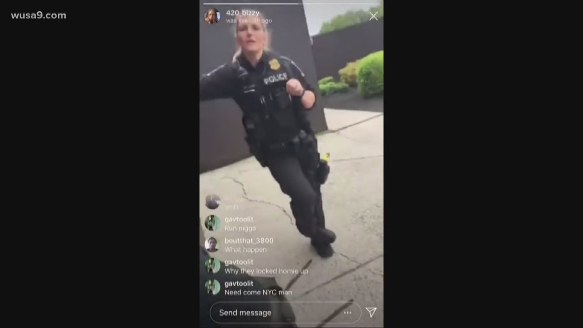 Video on Instagram shows white female officer using N-word. MCPD officials say they are investigating the video.