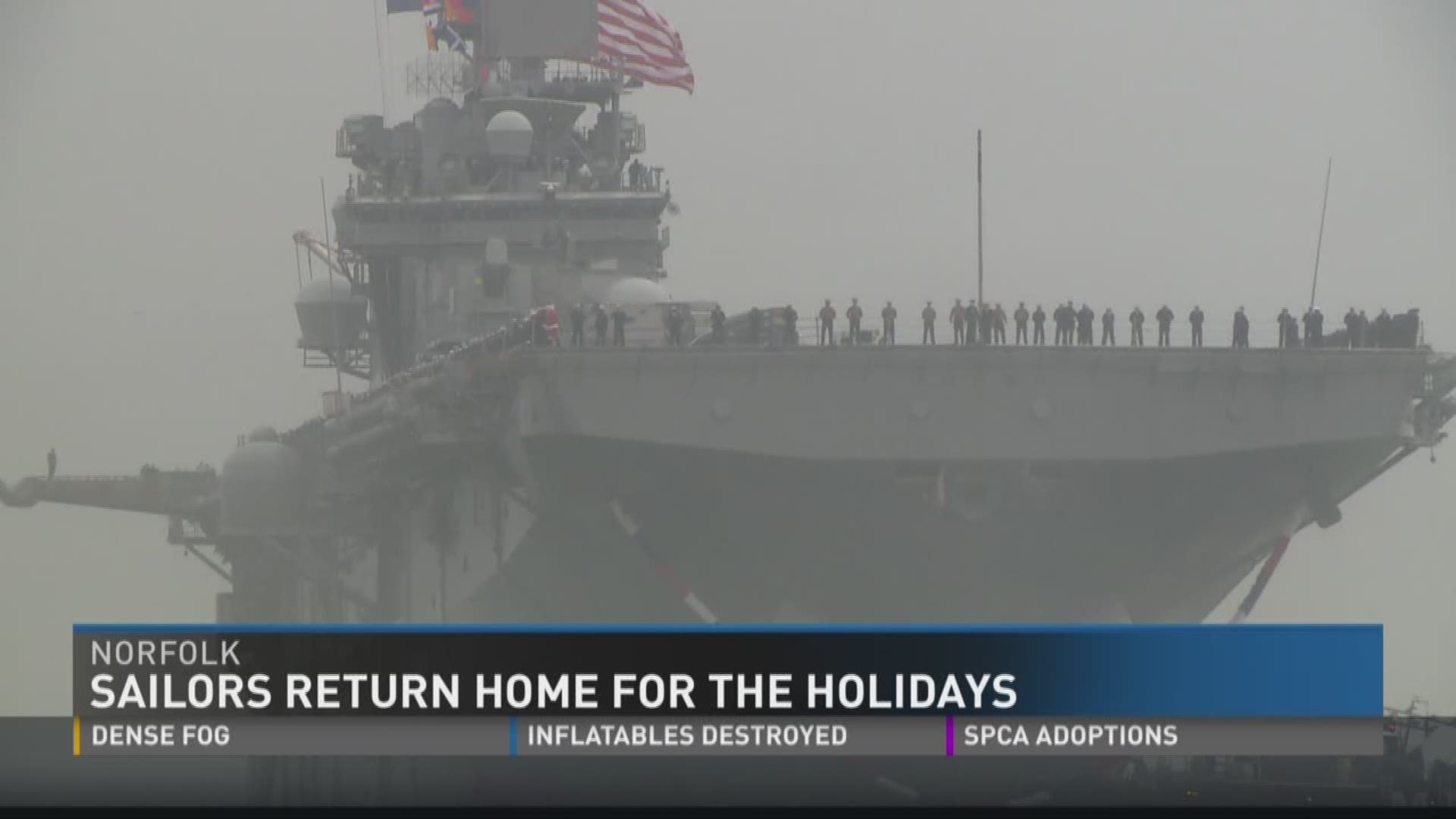 Sailors return home for the holidays
