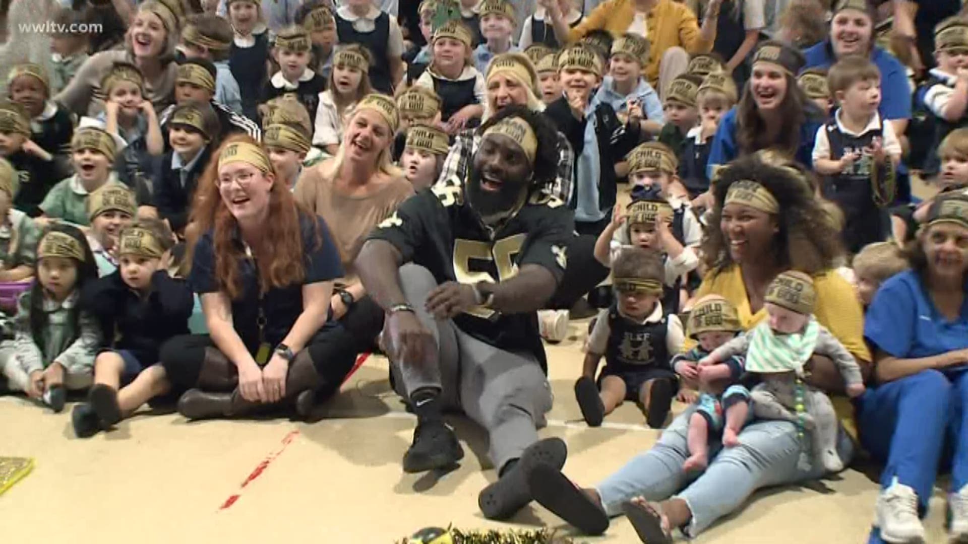 With his headbands, the linebacker has already raised more than $200,000 to help build a new emergency room for St. Dominic Memorial Hospital in Jackson, MS.
