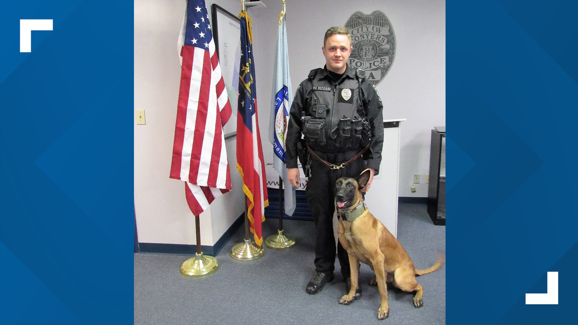 Conyers Police K9 gets vest from Vested Interest in K9s Inc | wtsp.com