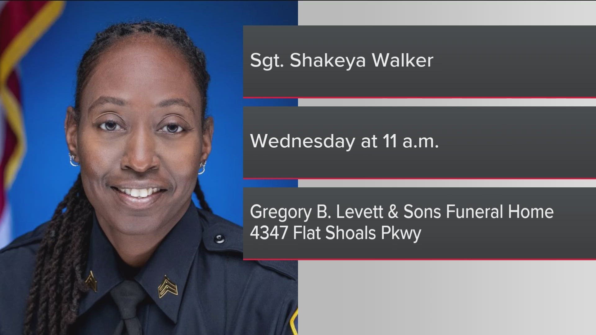 Sgt. Shakeya Walker passed away on Jan. 16 from medical complications, according to a social media post from the police department.