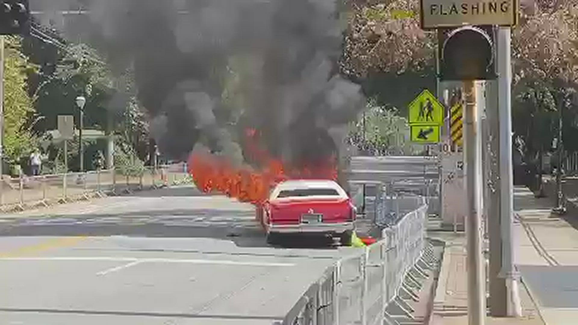 It happened near Piedmont Park as the parade was taking place.