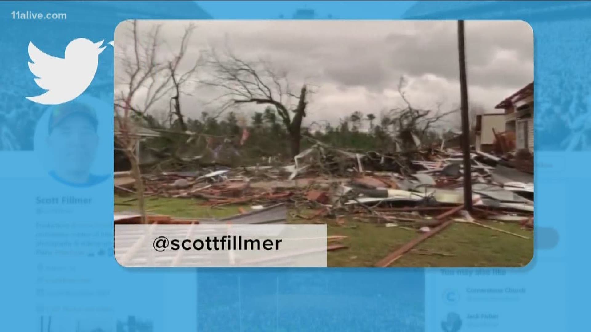 After the storms moved out, residents shared a look at the destruction.