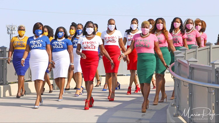 Historically Black sororities in Atlanta unite for 'Stroll to the Polls' video, images, now viral