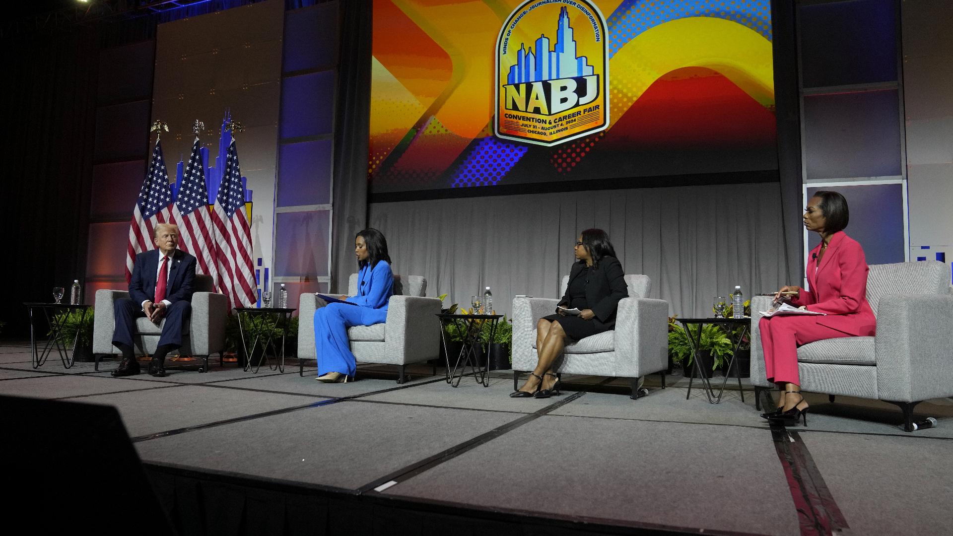 Donald Trump at NABJ conference in Chicago