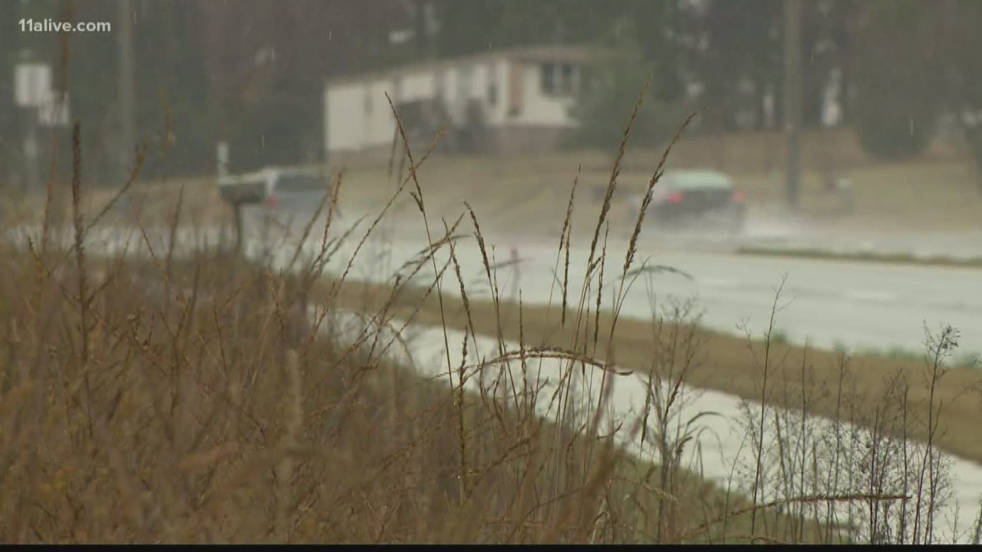 A Forsyth County Schools spokesperson said it happened when the bus was making a stop at around 7 a.m.