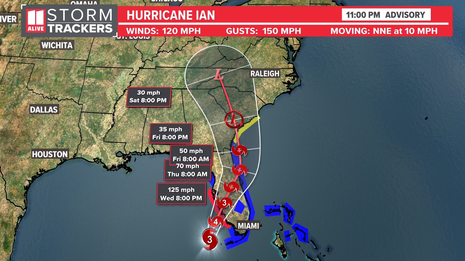 Ian nearing landfall in SW Florida